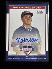 2017 Panini USA Baseball Stars & Stripes /399 Nate Wohlgemuth #46 Auto
