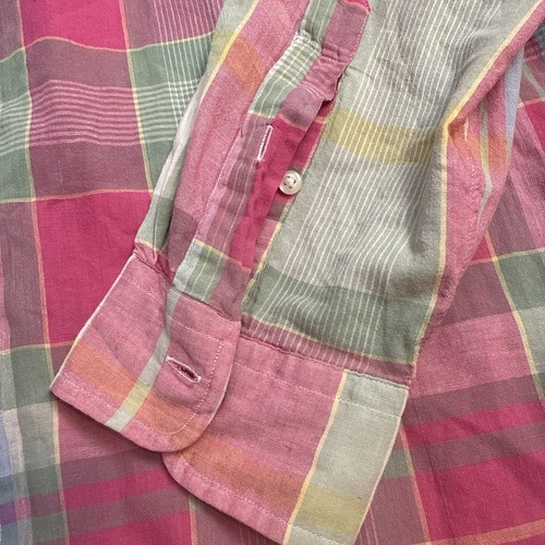 Ralph Lauren Indian Madras Button Hemd Herren Large rosa kariert Pony NEU - Bild 8 von 11
