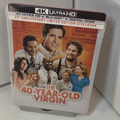 The 40 Year Old Virgin 4K Steelbook (4K/Blu-ray)-NEW-Box Shipping with Tracking