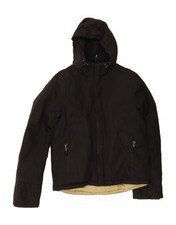 WOOLRICH Womens Hooded Padded Jacket UK 10 Small Black CX01