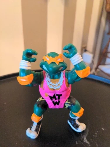 1991 TMNT Shell Slammin’ Mike Action Figure Teenage Mutant Ninja Turtles Vintage