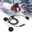 Motorbike Full Face Helmet Earpiece Mic 7.1mm Plug Two Way Radio Walkie Talkie⊹