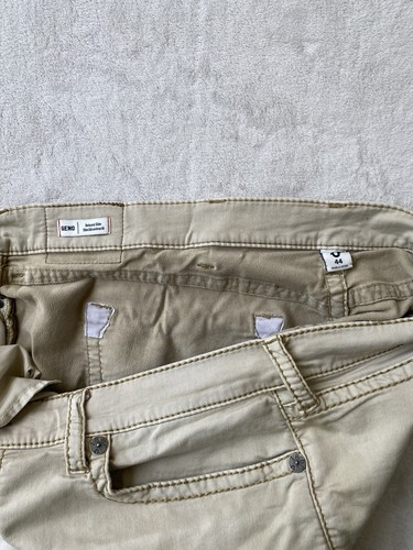 True Religion Ricky Shorts Mens 44 Khaki Beige Relaxed Slim - Picture 5 of 6