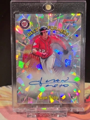 2018 Bowman's Best - 1998 Best Performers Autographs Juan Soto #98BPA-JS Atomic