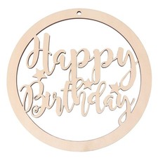 Happy Birthday Wall Sign Wood Letter 9x9 Rustic Vintage Hanging Party Decor Phot