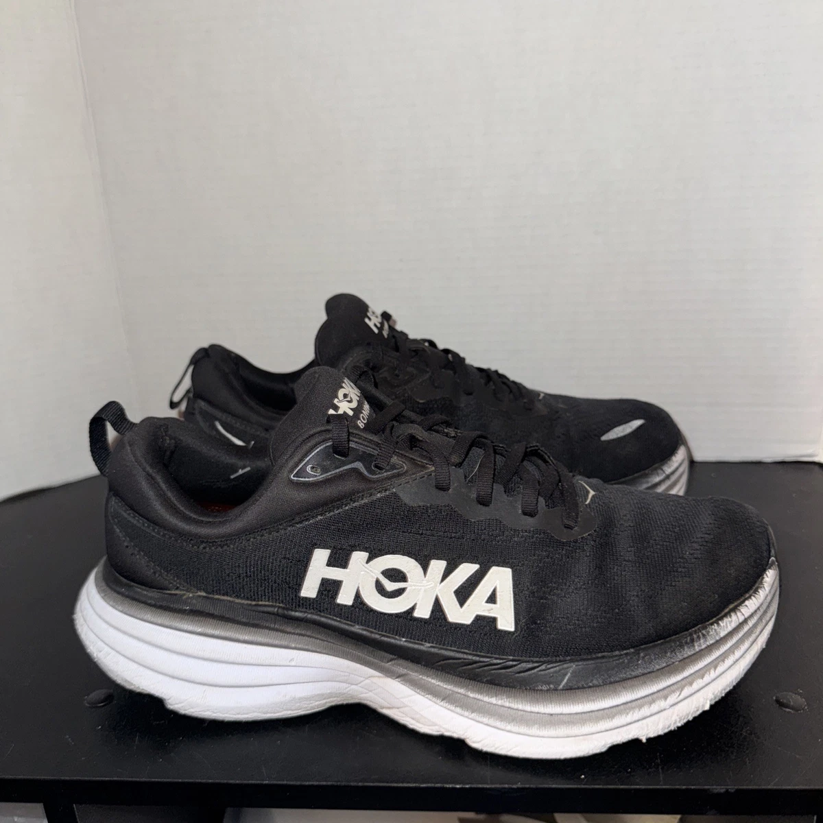 Hoka One One HOKA Bondi 8 Black White for sale | eBay