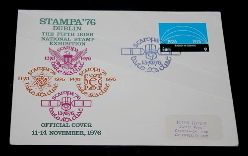 IRELAND 1976 DUBLIN,STAMPA76 STAMP EXHIBITION ISSUE ON  FIRST DAY COVER,