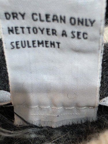 Talbots Vintage Gray Houndstooth Wool & Angora Sweater Petite Small Crewneck - Picture 6 of 6
