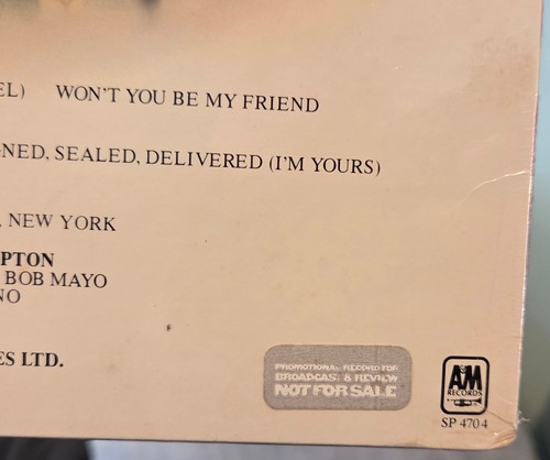 Peter Frampton SEALED Old Stock LP I'm In You 1977 Hype & Promo Sticker SP 4704 - Picture 2 of 3