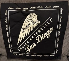 2 X Indian Motorcycle Bandana collectible - 100% Cotton 26.5” San Diego Ca