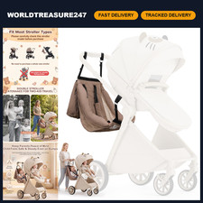 Toddler Stroller Hammock Extra Seat - 5-Point Harness, Detachable Attachment for