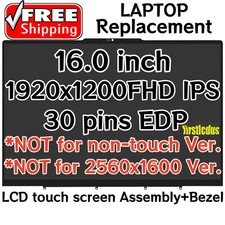 For Lenovo Yoga 7 16IRL8 82YN004PUS 1920x1200 LCD Touch Screen Display Assembly