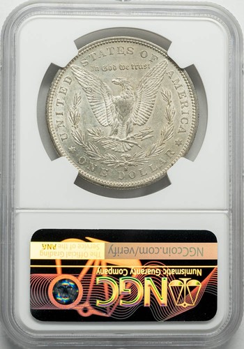1884-S Morgan Silver Dollar $ AU55 NGC 950571-55 - Picture 2 of 3