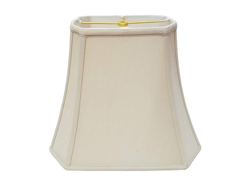 Rectangle Cut Corner Lamp Shade - Beige - (5 x 6.5) x (8 x 12) x 10