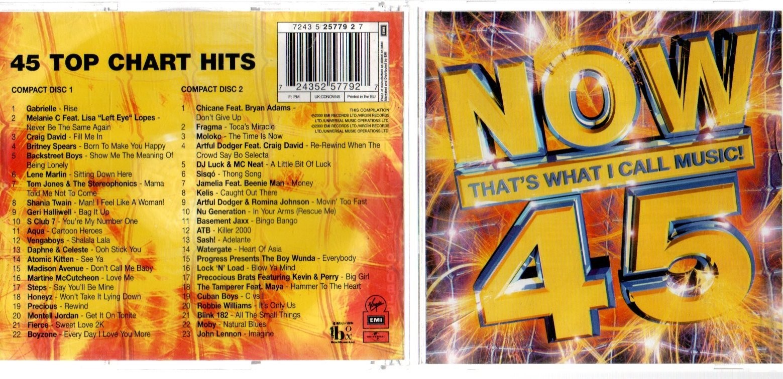 Now That's What I Call Music! 45 by Various Artists (double CD, 2000)
