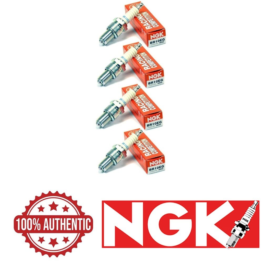 Pack of 4 Genuine NGK 3830 Racing Spark Plug BR10EG Honda Kawasaki Yamaha