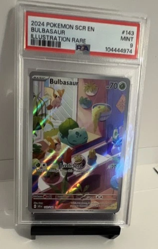Pokémon Bulbasaur 143/142 Sv07: Stellar Crown Illustration Rare Holo PSA 9
