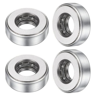 51203 Thrust Bearing, 4pcs Full Complement of Balls Case, 0.67'' x 1.48'' x 0.5''