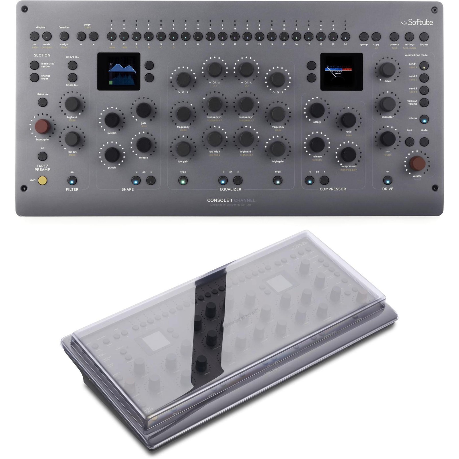 Консоль Softube с 1-канальной панелью управления Mk III с функцией Decksaver 143890₽