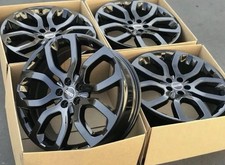 22 Factory Range Rover Wheels Original Oem Gloss Black Full Set Lr037747 72247 22 Factory Range Rover Wheels Original Oem Gloss Black Full Set Lr037747 72247
