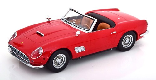 KK Scale 1:18 FERRARI 250 GT CALIFORNIA SPYDER RED 1960 US VERSION REMOVABLE TOP - Picture 1 of 8