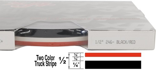 TFX 0208246 - Auto Customizing 1/2" 2-Color Dual Pinstripe -1/2" x 150' 1/4” ... - Picture 2 of 8