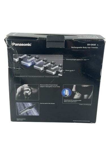 Recortadora corporal recargable de alta precisión Panasonic (ER-GK60-S) TOTALMENTE NUEVA - Imagen 6 de 8