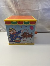 VINTAGE Red Box 1987 JACK IN THE BOX, Wind-Up Toy