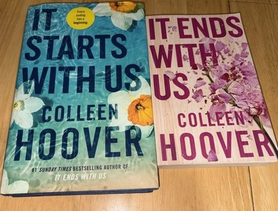 It Ends / Starts with Us by Colleen Hoover Paperback and Hardback Two books