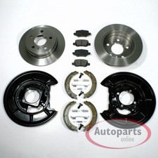 Bremsscheiben Ø 258 mm + Beläge + Spritzbleche hinten für Mercedes A-Klasse W169