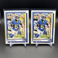 2025 Panini Donruss Football  #192 Tutu Atwell Rams (2) Cards