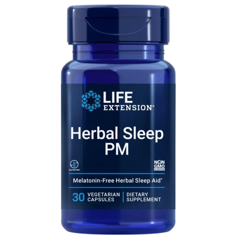 Herbal Sleep PM Life Extension gélules calmantes pour un endormissement rapide