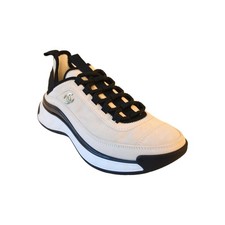 Chanel Interlocking CC Logo Suede Chunky Sneakers Light Beige