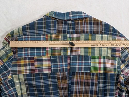 Polo Ralph Lauren Vintage Madras Patchwork Jacket Blazer Coat XXL Custom Fit - Picture 17 of 21