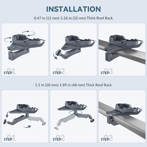 Starlink Mini Halterung für Dachträger - Flugzeug Aluminium Clamp-On Montageset  - Bild 7 von 8