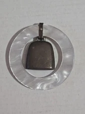 Vintage Baby Rattle - Teething Ring Marked Sterling