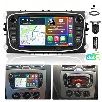 DAB+ Autoradio Carplay Für Ford Focus MK2 MK II 2008-2011 Android 15 GPS +Kamera