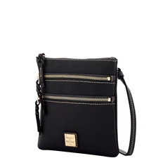 Dooney & Bourke Pebble Grain North South Triple Zip | Black