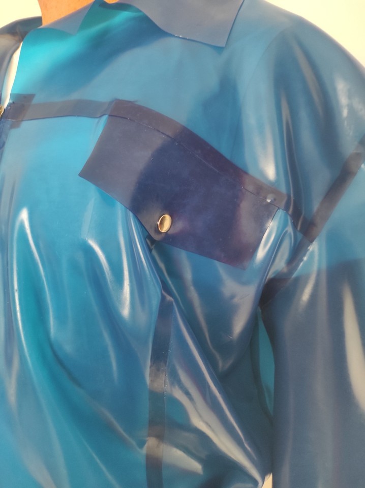 Jacke latex natural starke 0,8mm unisex M L XL 2XL 3XL 4XL Bolingier ...