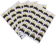 10 Sheets (240PCS) Photo Corner Stickers Gold Scrapbook Photo Corners Self Adhes