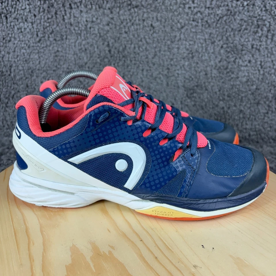 Tênis Head NZZZO Pro Feminino 9.5 Azul Coral Atlético Estabilidade - Imagem 3 de 4