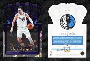 2021-22 Panini Crown Royale Purple Crystal /25 Luka Doncic #20