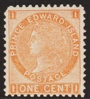 Canada, Prince Edward Is 1872 - SG 36, 1ct, brown-orange - QV - MNH