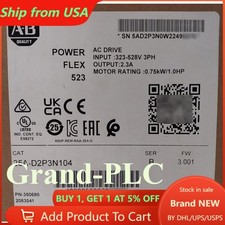 New Sealed Allen-Bradley 25A-D2P3N104 AC Drive Ser B PowerFlex 523 0.75kW 1HP