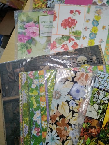 Vintage Geschenkpapier - 14 Sets von zwei Blatt 20"x29" - 8 Fuß jede Packung - Neu - Bild 10 von 16