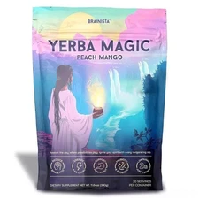 Yerba Magic Yerba Mate Instant Tea Powder - Peach Mango Flavor - 30 Servings
