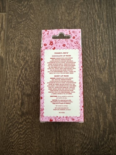 Trader Joe’s Lip Mask Duo Shea Butter Coconut Oil Chocolate Berry - Picture 2 of 2