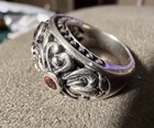 Samuel Benham BJC Sterling Silver 18Karat Gold Garnet stone Bracelet Ring Lot-NR — photo 10