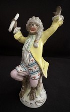 SCHEIBE ALSBACH KISTER SITZENDORF 4012/9 CONDUCTOR MONKEY BAND MUSICIAN FIGURINE