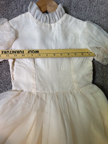 Girls Size 6 Formal Ivory Flower Girl Dress - Picture 4 of 8